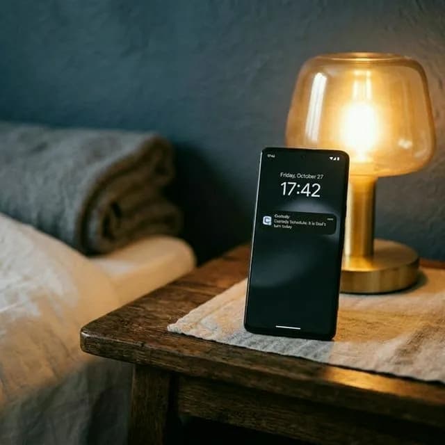 Smart notifications for custody change on smartphone